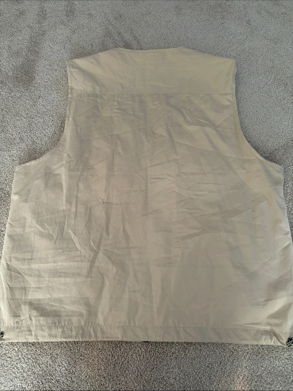 Forever 21 Men's Beige/Tan Multi-Pocket Utility Vest -Size Medium